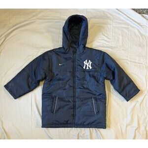 NIKE BASEBALL NEW YORK YANKEES MLB WINTER JACKET SIZE YOUTH S Puffer Vintage